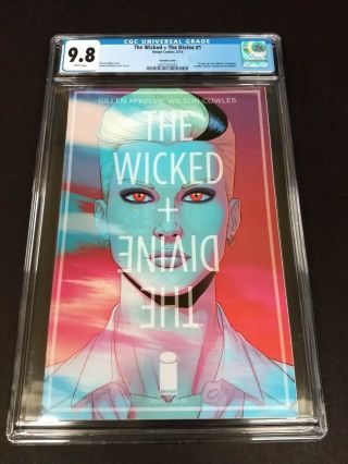 Wicked And Divine 1 Cgc 9.  8 Variant Cover - First Appearances - Case