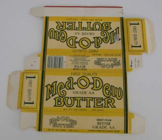 Med - O - Dew,  Seattle,  Wa 1 Lb.  Butter Box