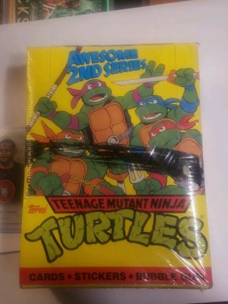 Topps 1990 Teenage Mutant Ninja Turtles 2nd Series Box 48 Wax Packs
