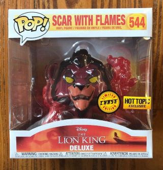 Funko Pop Disney Lion King Scar With Flames Red Chase Hot Topic Excl See Desc
