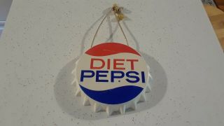 6 Inch Diet Pepsi Bottle Cap Hanger Advertisement