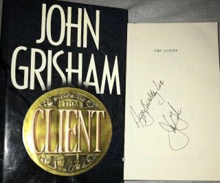Signed The Client Book By John Grisham 1st Edition Hardcover Hc Dj