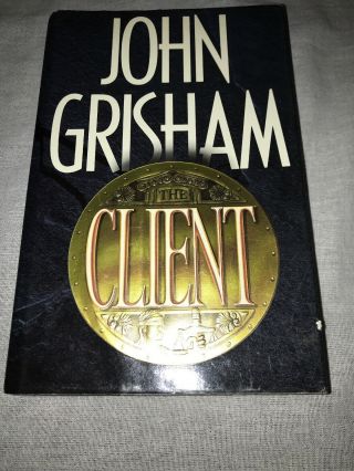 SIGNED The Client Book by John Grisham 1st Edition Hardcover HC DJ 3