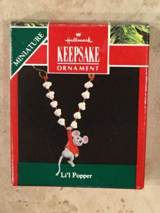 Hallmark Miniature Keepsake Ornament - Dated 1991.  " Li 