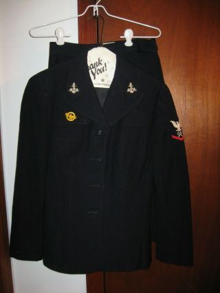 Wwii U.  S.  Navy Wave W.  A.  V.  E.  S.  Enlisted Womans Female Ladys Uniform