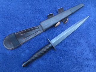 Nato British Fairbairn Sykes Knife Commando Dagger & Sheath