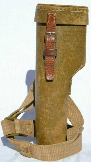 Wwii Japanese Type 97 Sniper Rifle Canvas Scope Case Japan Ww2 Vintage
