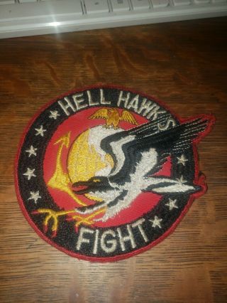 Rare Ww Ii Usmc Red Hell Hawks Fight Patch Vmf 213 5 "