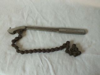 Vintage Craftsman Chain Wrench 12 " With 15 " Chain