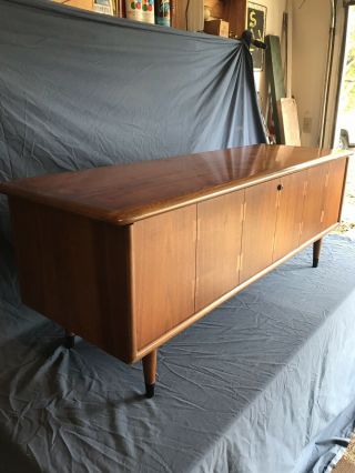 Vintage Mid Century Modern Lane ACCLAIM Footed Chest Or Coffee Table 3