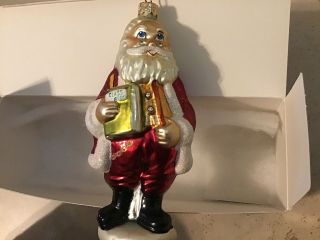 Christopher Radko Christmas Ornaments,  Mib.  Santa Teacher