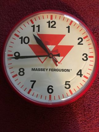 Vintage Massey - Harris Dealership Clock Made In Usa