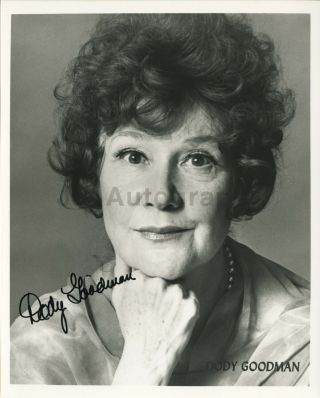 Dody Goodman - American Tv Character Actress - Signed 8x10 Photograph