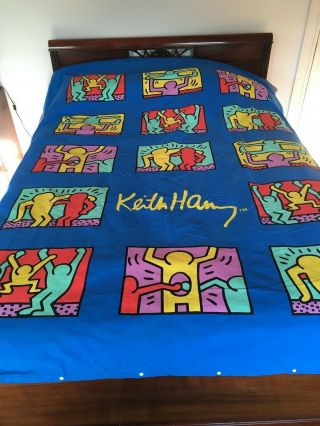 Keith Haring Printed Comforter Cover Double Bed