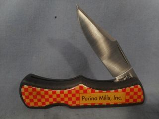 Imperial Ireland Purina Mills,  Inc.  Advertising Folding Pocket Knife,  Vtg Estate