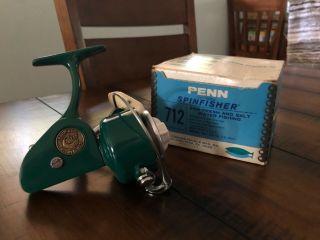 Penn Greenie 712 Spinfisher Fishing Reel - - Made In The U.  S.  A.