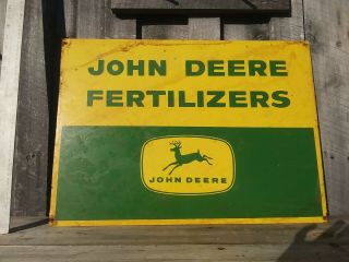 Vintage John Deere Fertilizer Sign