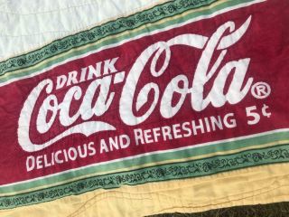 Rustic Gorgeous & Unique Coca Cola Pop Refreshing Vintage Coke Quilt