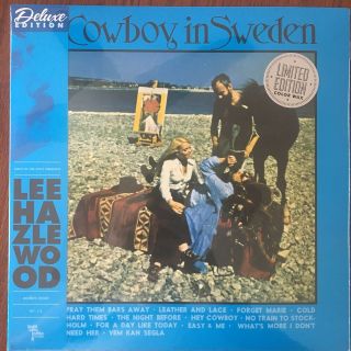 Lee Hazlewood Cowboy In Sweden Deluxe Vinyl Record Lp,  Dvd Blue Colored