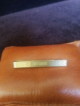 Vintage Tiffany & Co.  14k Gold Engraveable Tie Bar Clip