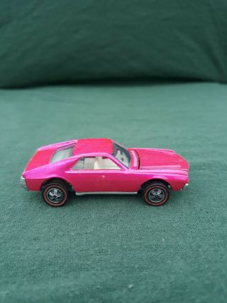 Vintage Hot wheels Redline Custom AMX 1968 Hot Pink 3