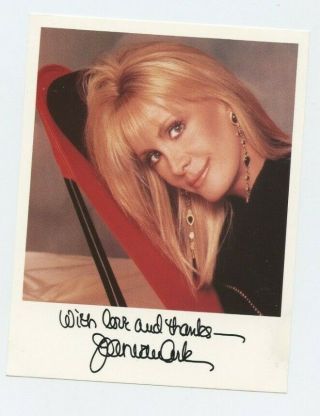 Autographed 4 X 5 Photo Tv Star Joan Van Ark