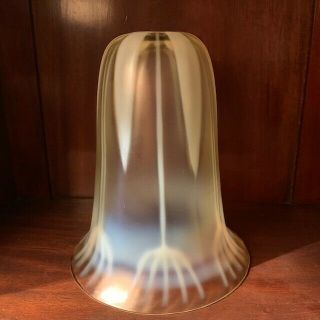 Antique Vaseline Glass Art Nouveau Lamp Shade