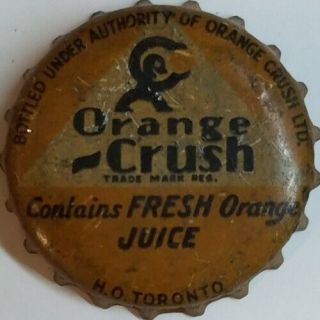 Crush Contain Fresh Orange Juice Soda Bottle Caps Crown Cork Cap
