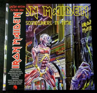 Iron Maiden Somewhere In Time Vinyl Picture Disc Lp Gatefold /