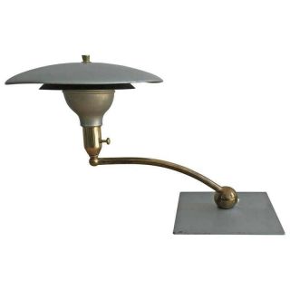 Mid Century Atomic Dazor Flying Saucer Ufo Table Desk Swivel Lamp