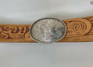 Vintage Diablo Sterling Silver Belt Buckle Western Cowboy Cowgirl Attire