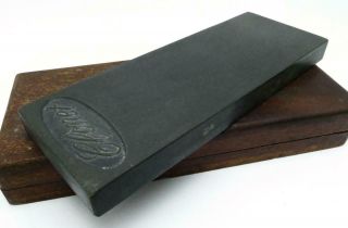 Vintage Strutz & Clottu Clonet Razor Hone Sharpening Stone in Wood Box - 3