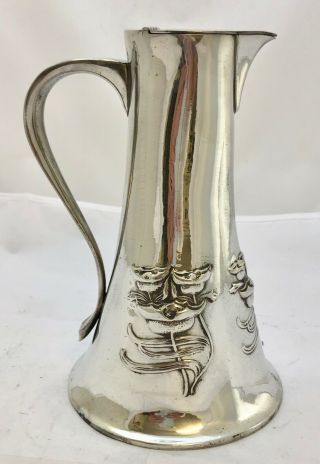 Very Early Large Liberty & Co Tudric Art Nouveau Pewter Jug Archibald Knox 028