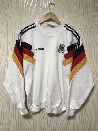 Germany 1989 1990 Adidas Vintage Football Soccer Jacket Sweatshirt