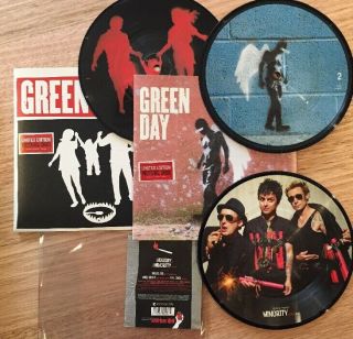 Green Day Vinyl 7” Picture Discs - American Idiot,  Bobd,  Holiday - Set Of 3