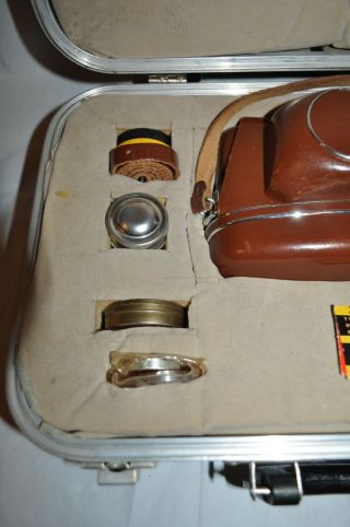 Vintage Zeiss Ikon Contaflex II in custom case with accessories Real 2