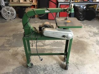Vintage Delta Rockwell 24 " Scroll Saw With\stand 120v\1 Ph Woodworking Machinery