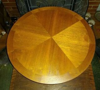 Mid Century Mod Lane Round Sculptural Walnut Side End Table Adrian Pearsall 1965 2
