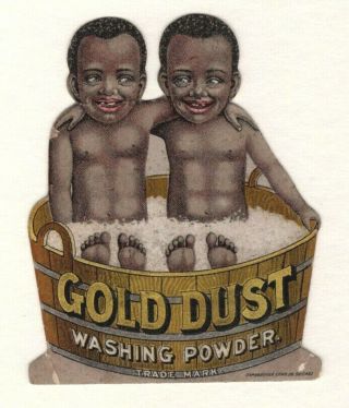 1880s Trade Card - Fairbanks Black American Gold Dust Twins