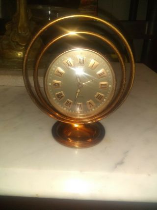 Vintage Copper Luxor 8 Day Swiss Made Clock - - Parts
