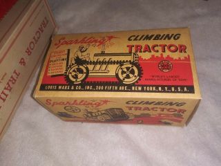 Marx 1949 Sparkling Climbing Tractor Nos Mib For Pat Only To Buy