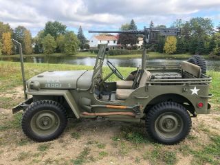Rare Early Wwii 1942 Ford Gpw Script Jeep Willys Mb Military Us Army