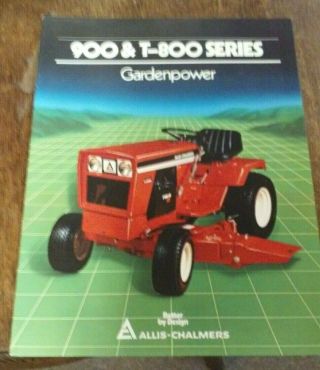 1983 Allis Chalmers 900 T800 Series Garden Tractor Brochure