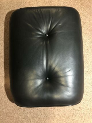 Herman Miller Eames Lounge Chair Seat Ottoman Pad Black Leather