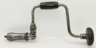 Vintage 10 " Millers Falls Ratcheting Reversible Brace / Drill (inv H299)