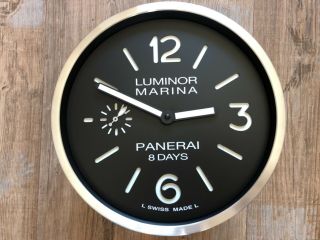 Luminor Marina Panerai Dealer Showroom Promotion Wall Clock