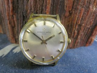 Eterna Matic 1000 Automatic Vintage Swiss Watch 20m Gold Plated Rp15