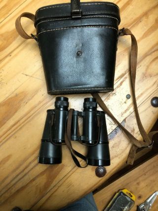 German Ww2 10 X 50 Rln (carl Zeiss) Binoculars With Case Dated 1944