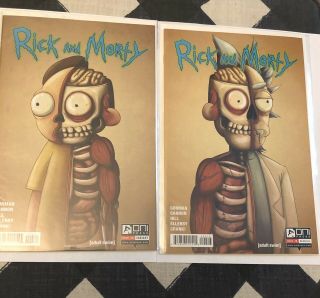 Rick And Morty 2 3rd Print & 3 Variant Julieta Colas Oni Press Comic 2015 Nm