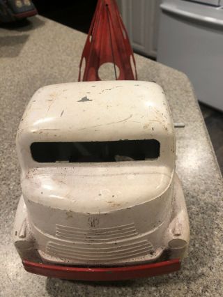 Vtg 1950 ' s Smith Miller Smitty Toys Cast and Pressed Metal Tow Truck 2